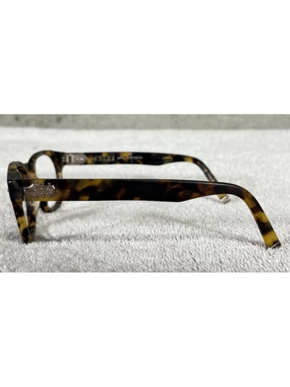 John Varvatos V358 UF Matte Tokyo Tortoise Round Eyeglasses Frames 49-20-145 - Picture 3 of 8